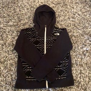 Girls North Face fleece hoodie